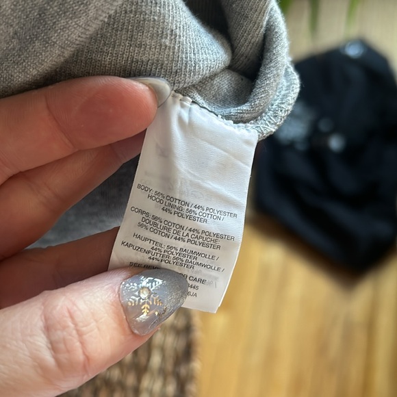 LAST CHANCE J Crew Grey Hoodie XS Wide Sleeve - Picture 6 of 6